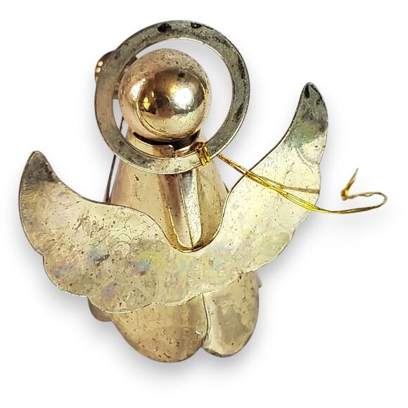 Lot of 3 VTG Angel Ornaments & Figurine Porcelain Tin Christmas Kitsch Decor - Picture 6 of 16